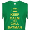 Pánské tričko - Keep calm and call Batman, Barva Zelená, Velikost 2XL Bezvatriko.cz 108214