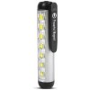 LED baterka - režim pracovnej lampy - 400 mAh akumulátor - XPE + SMD LED - 500 lm - IP55 - strieborn