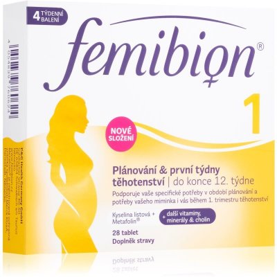 Femibion Femibion 1 Plánovanie a 1. trimester tablety s kyselinou listovou 28 tbl