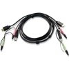 ATEN 2L-7D02UH KVM kábel Čierna 1,8 m (2L-7D02UH)
