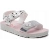 Garvalin detské sandále z ekologickej kože, strieborné veľkosť 25