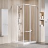 Ravak SRV2-90 195 S rohový sprchový kút, biela+transparent 87 - 89 x 195 cm, biela, 14V701O2Z1