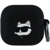 Karl Lagerfeld 3D Logo NFT Choupette Head Apple AirPods 4 KLA4RUNCHK Black
