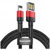 Baseus Cafule USB to Lightning Double Sided 2.4A 1m Red/Black, CALKLF-G91