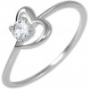 Soliter Strieborný zásnubný prsteň s kryštálom Srdce 426 001 00535 04 55 mm
