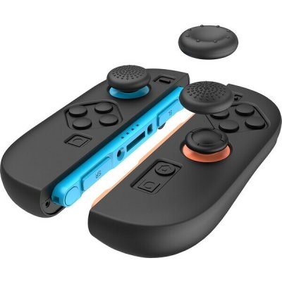iPega SW2083A Silikónové krytky JoyCon Ovládače Nintendo Switch 2 čierna