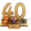 KupMa Darčekový stojan 40 rokov s verklíkom