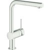 Kuchynská batéria so sprškou GROHE Minta oceľová 30274DC0