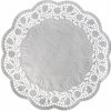 Wimex Dekoračná krajka (PAP) okrúhla biela O40cm (100 ks)