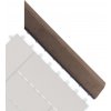 Prechodová lišta G21 pre WPC dlaždice indický teak pro WPC dlaždice, 38,5 x 7,5 cm rohová (pravá)