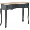 280046 Dressing Console Table with 3 Drawers Black 280046