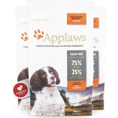 Applaws Dog Chicken Small & Medium Breed Adult 2 kg