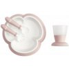 BabyBjörn jídelní set Powder Pink 4 dílný
