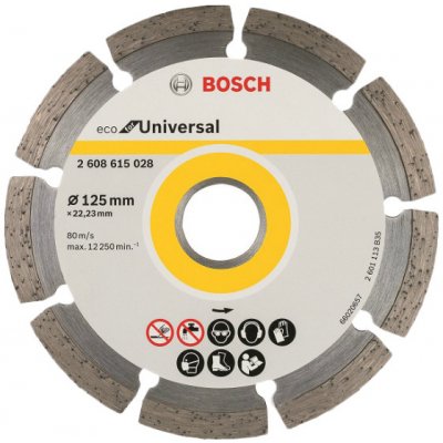 Bosch Diamantový dělící kotouč Eco for Universal 115 x 22.23 x 2.0 x 7 mm 2608615027