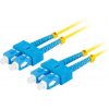 Lanberg FO-SUSU-SD11-0050-YE optický patch, SM SC/UPC-SC/UPC duplex, 5m, žlutý
