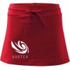 Vortex logo jednofarebné športová sukne two in one červená