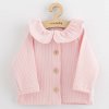 Dojčenský kabátik na gombíky New Baby Luxury clothing Laura ružový, 80 (9-12m)