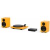 ProJect Colourful Audio System Satin Yellow (Komplexný dizajnový set gramofónu, zosilňovača a reprosústav s príslušenstvom)