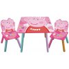 Detský drevený stolík + stoličky PEPPA PIG, PP13984