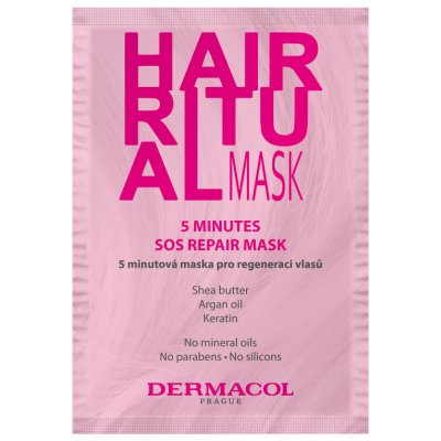 Dermacol Hair Ritual 5 minútová maska pre regeneráciu vlasov 15 ml