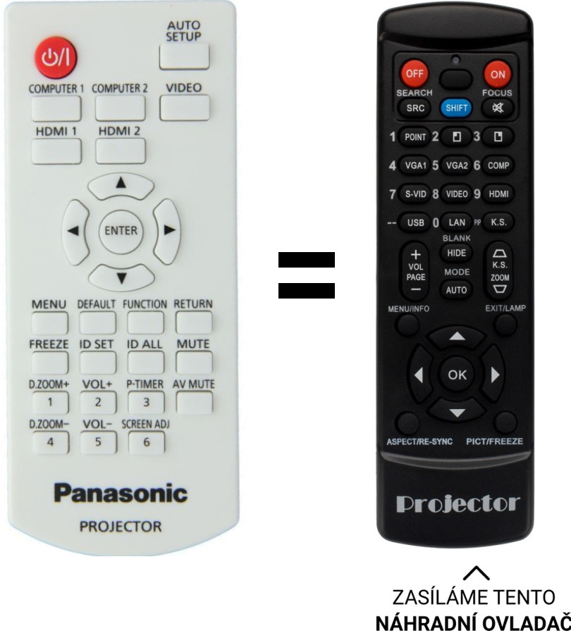 Diaľkový ovládač Predátor Panasonic N2QAYA000088, N2QAYA000183