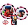 Stor Súprava plastového riadu Čarovná lienka Miraculous Ladybug s hrnčekom 3 diely