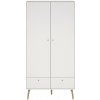 Biela šatníková skriňa 99x200 cm Bodo – Tvilum