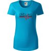 Cycling ekg - Dámske tričko z organickej bavlny Origin (GOTS) - 2XL ( Svetlý tyrkys )