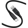 Swissten 71531010 dátový USB-C, 60W / 3A / 1x USB-A(M) / 1x USB-C(M), 1,5m, černý