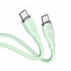 Datový kabel USB C - USB C Voltme Powerlink Moss Series CTC 3A/60W 1m, zelený