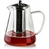 Allesken Sklenená čajová kanvica PETER 1,3 l číra/nerez