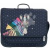 Školská aktovka Schoolbag Paris Large Zebra Jack Piers ergonomická luxusné prevedenie od 6 rokov 38*32*15 cm