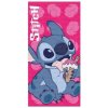CurePink Dětský ručník osuška Disney Lilo & Stitch Zmrzlina 70 x 140 cm