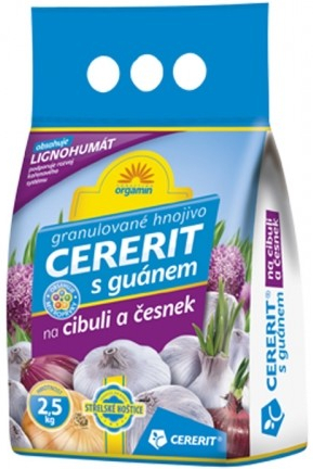 Nohel Garden Hnojivo CERERIT ORGAMIN s guánom na cibuľu a cesnak 2,5 kg