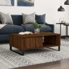 vidaXL Konferenčný stolík hnedý dub 90x60x35 cm kompozitné drevo 827075