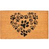 Home Elements Rohožka gumová kokosová Srdce z Tlapek - běžová 43 x 73 cm