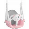 RicoKids Teddy Bear Swing 3v1 ružovo-sivá