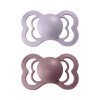 Bibs Supreme silikon 2 ks Dusky lilac / heather