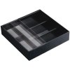 Rozťahovacie priehradky do zásuvky YAMAZAKI Tower Cutlery Tray, čierne 03383