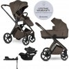 Easywalker Zoey kombinovaný kočík Chestnut Brown s autosedačkou CBX by CYBEX Aton B2 i-Size a základňou Cybex Base One Gold