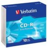 CD-R VERBATIM DTL 700MB 52X Slim box 10ks/bal.*extra Protection*biely povrch