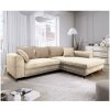 | Rozkladacia rohová sedacia súprava LAGOA pravá, béžovo-hnedá, s úložným priestor | FF0014
