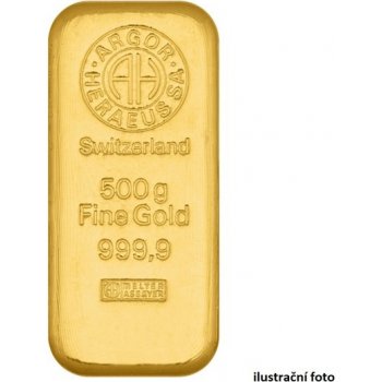 Argor-Heraeus zlatá tehlička 500 g