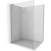 Mexen Kioto L, sprchová zástena Walk-In 60 x 200 cm, 8mm číre sklo, zlatý lesklý profil,800-060-103-50-00