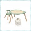 Stokke MuTable Clover Green + Stolička + Kôš na hračky Stars