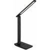 GLOBO 58439S BRIGHTON stolové svietidlo LED V500mm 5W/570lm 2700+6500+4000K čierna, biela, adaptér, USB kábel