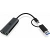 RAIDSONIC ICY BOX IB-LAN301-C3, LAN Adaptér USB C