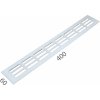 MPkovania SRL - ALFA vetracia mriežka 60 x 400 mm, 400 mm, 60 mm, BIL - biela lesklá (RAL 9010)