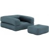 sofa CUBE (futónová pohovka) 90*190 cm petrol blue 757