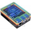 Waveshare Rainbow Acrylic Case For Raspberry Pi 5, Colorful Translucent Acrylic Case